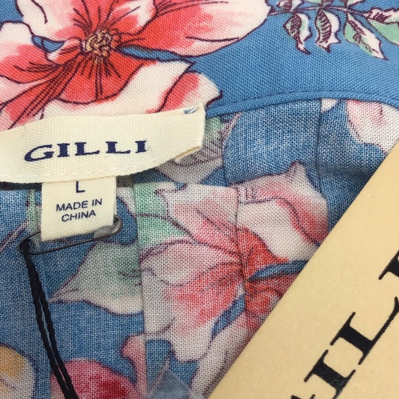 Blue Vintage Boho Floral Cami Top for Women - Picture 4 of 8